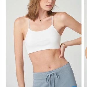 WSLY by Bandier Rivington Ribbed Bra in White